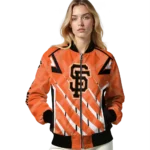 custom san francisco giants chevron angles orange bomber jacket best selling