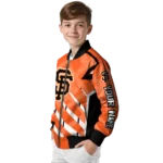 custom san francisco giants chevron angles orange bomber jacket best selling