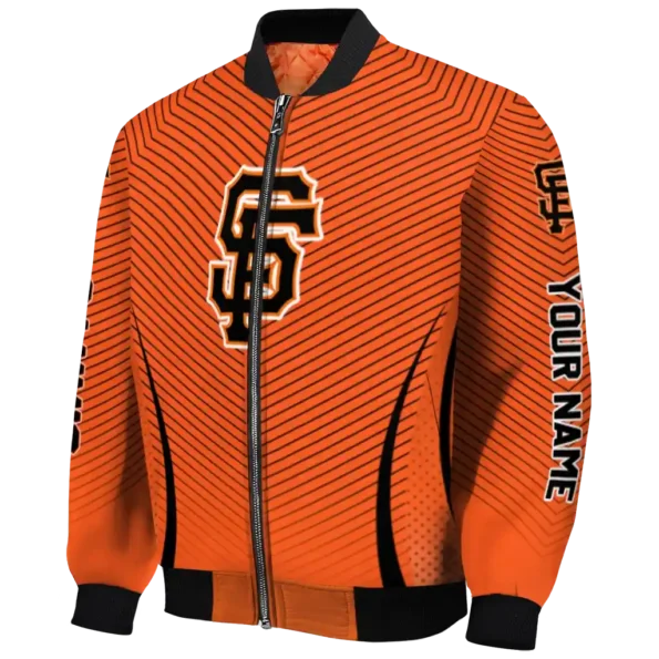 custom san francisco giants chevron arrow orange bomber jacket best selling
