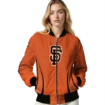 custom san francisco giants chevron arrow orange bomber jacket best selling