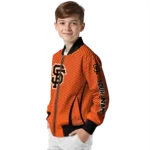 custom san francisco giants chevron arrow orange bomber jacket best selling
