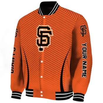 custom san francisco giants chevron arrow orange varsity jacket best selling
