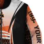 custom san francisco giants mesh effect orange black bomber jacket best selling