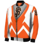 custom san francisco giants v stripes orange white bomber jacket best selling