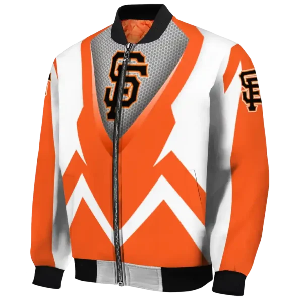 custom san francisco giants v stripes orange white bomber jacket best selling