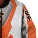 custom san francisco giants v stripes orange white bomber jacket best selling