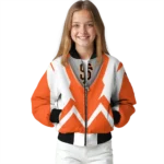 custom san francisco giants v stripes orange white bomber jacket best selling
