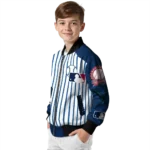 custom seattle mariners eagle baseball navy blue white bomber jacket best selling