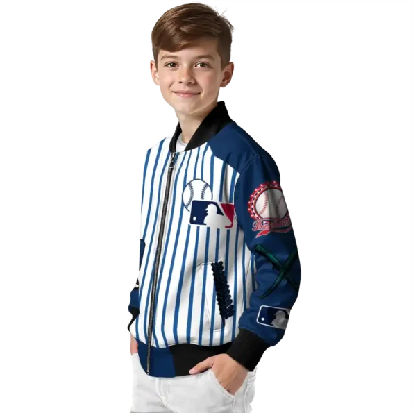 custom seattle mariners eagle baseball navy blue white bomber jacket trendy