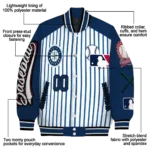 custom seattle mariners eagle baseball navy blue white varsity jacket best selling