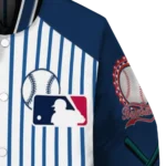 custom seattle mariners eagle baseball navy blue white varsity jacket best selling