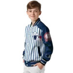 custom seattle mariners eagle baseball navy blue white varsity jacket best selling
