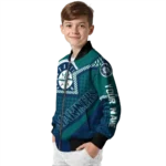 custom seattle mariners star burst navy blue bomber jacket best selling