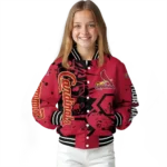 custom st louis cardinals hexagon cluster red black varsity jacket best selling