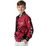 custom st louis cardinals hexagon cluster red black varsity jacket best selling