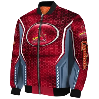 custom st louis cardinals power plate red bomber jacket best selling