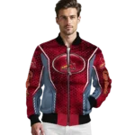 custom st louis cardinals power plate red bomber jacket best selling
