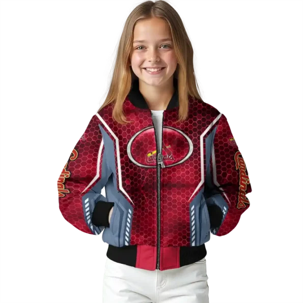 custom st louis cardinals power plate red bomber jacket top rated
