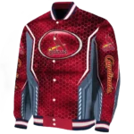 custom st louis cardinals power plate red varsity jacket best selling