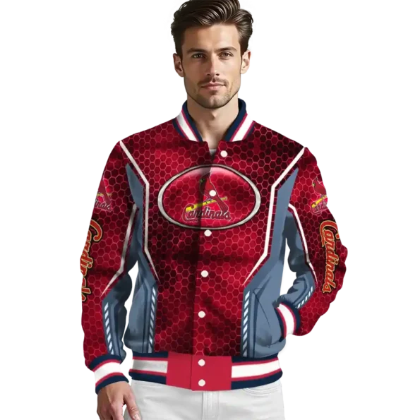 custom st louis cardinals power plate red varsity jacket high quality