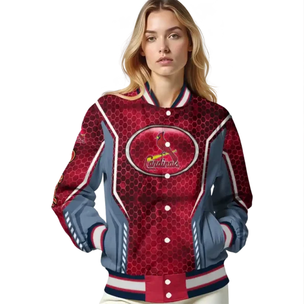 custom st louis cardinals power plate red varsity jacket latest model