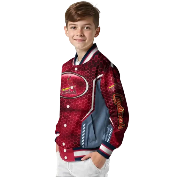 custom st louis cardinals power plate red varsity jacket trendy
