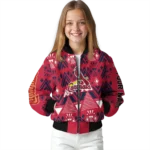 custom st louis cardinals pyramid shapes red bomber jacket best selling