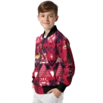 custom st louis cardinals pyramid shapes red bomber jacket best selling