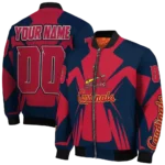 custom st louis cardinals spider mark red old navy crocs bomber jacket best selling