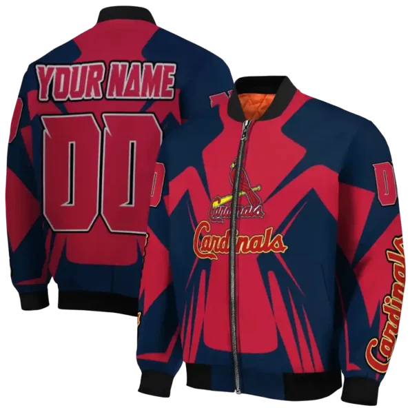 custom st louis cardinals spider mark red old navy crocs bomber jacket fashion forward