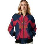 custom st louis cardinals spider mark red old navy crocs bomber jacket best selling