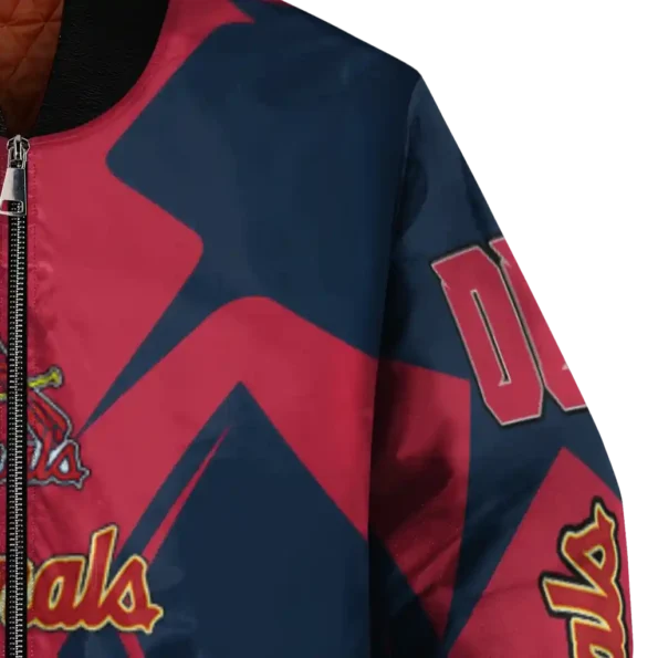 custom st louis cardinals spider mark red old navy crocs bomber jacket premium grade