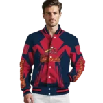 custom st louis cardinals spider mark red old navy crocs varsity jacket best selling