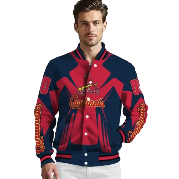 custom st louis cardinals spider mark red old navy crocs varsity jacket high quality