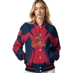 custom st louis cardinals spider mark red old navy crocs varsity jacket best selling