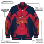 custom st louis cardinals spider mark red old navy crocs varsity jacket best selling