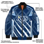 custom tampa bay rays chevron angles navy bomber jacket best selling