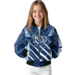 custom tampa bay rays chevron angles navy bomber jacket best selling