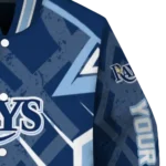 custom tampa bay rays chevron angles navy varsity jacket best selling