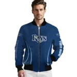 custom tampa bay rays chevron arrow navy bomber jacket best selling