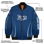 custom tampa bay rays chevron arrow navy bomber jacket best selling