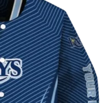 custom tampa bay rays chevron arrow navy varsity jacket best selling
