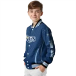 custom tampa bay rays chevron arrow navy varsity jacket best selling