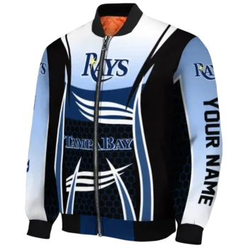 custom tampa bay rays mesh effect navy black bomber jacket best selling