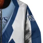 custom tampa bay rays v stripes navy white bomber jacket best selling