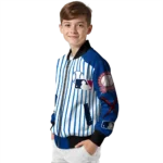 custom texas rangers eagle baseball blue white bomber jacket best selling