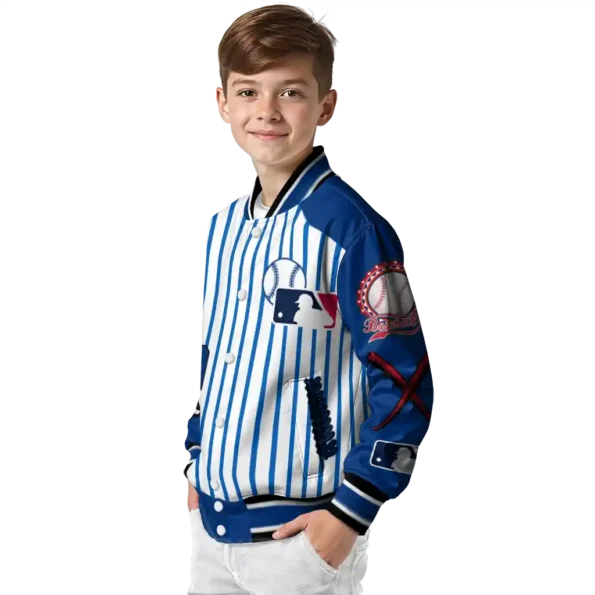 custom texas rangers eagle baseball blue white varsity jacket trendy