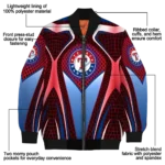 custom texas rangers mesh chest red crocs black bomber jacket best selling