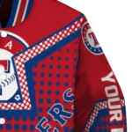 custom texas rangers star burst blue varsity jacket best selling