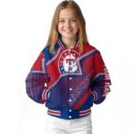 custom texas rangers star burst blue varsity jacket best selling